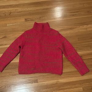 Banana Republic Vibrant Pink Turtleneck Sweater